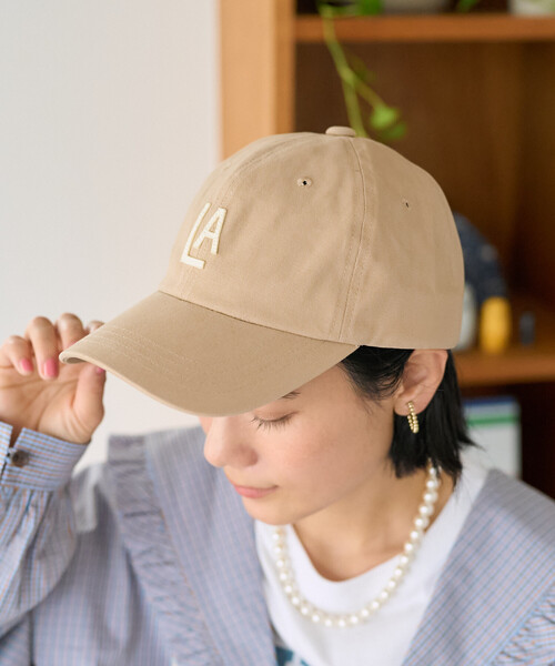 FREAK'S STORE(フリークスストア)の「C.B.C by COOPERSTOWN BALL CAP × FREAK'S STORE/クーパーズタウン ボールキャップ 別注 フェルト ロゴキャップ(キャップ・レディース・ベージュ/ネイビー/その他1/ブラウン・ONE SIZE)」の6枚目の写真