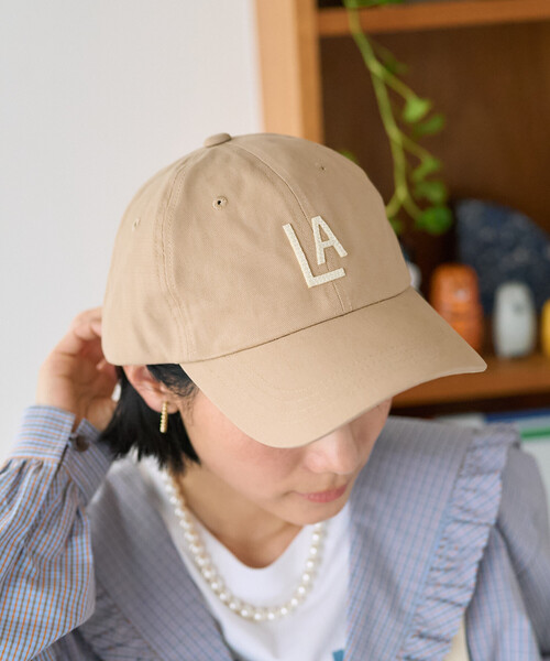FREAK'S STORE(フリークスストア)の「C.B.C by COOPERSTOWN BALL CAP × FREAK'S STORE/クーパーズタウン ボールキャップ 別注 フェルト ロゴキャップ(キャップ・レディース・ベージュ/ネイビー/その他1/ブラウン・ONE SIZE)」の7枚目の写真
