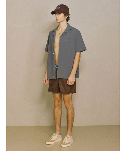 PADO SEOUL(パドソウル)の「コンプレッションオープンカラーシャツグレー(シャツ/ブラウス・メンズ・その他・LARGE/X-LARGE)」の2枚目の写真