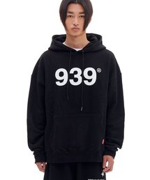ARCHIVE BOLD（アーカイブボールド）の「939 LOGO HOOD(BLACK)（パーカー）」
