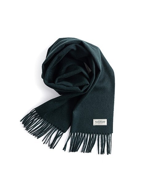 ES CASHMERE BLEND MUFFLER (deep green)（マフラー）｜WILD BRICKS