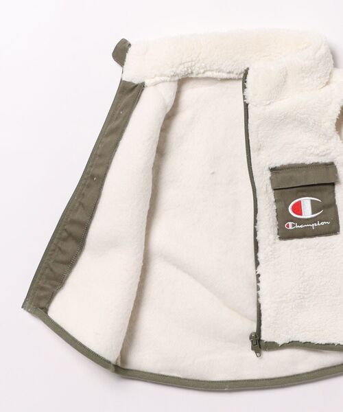 Champion(チャンピオン)の「Champion チャンピオン ボアベスト(ベスト・キッズ・オフホワイト・90cm)」の6枚目の写真