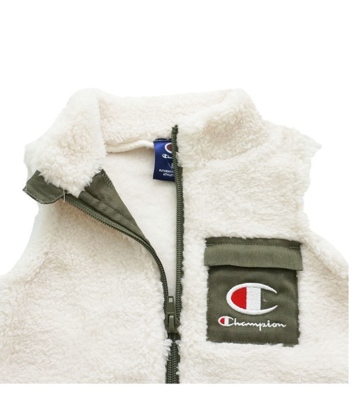 Champion(チャンピオン)の「Champion チャンピオン ボアベスト(ベスト・キッズ・オフホワイト・90cm)」の2枚目の写真