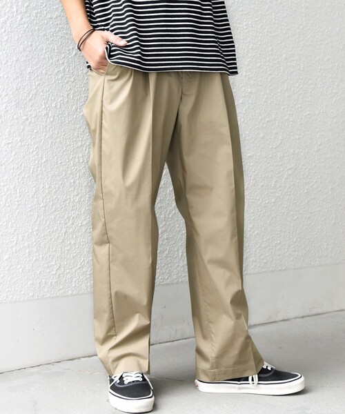 SHIPS any(シップス エニィ)の「SHIPS any:〈洗濯機可能〉SOLOTEX(R) タイプライター 2タック イージー パンツ◇(その他パンツ・メンズ・ベージュ/ネイビー・X-LARGE/LARGE/MEDIUM/SMALL)」の2枚目の写真
