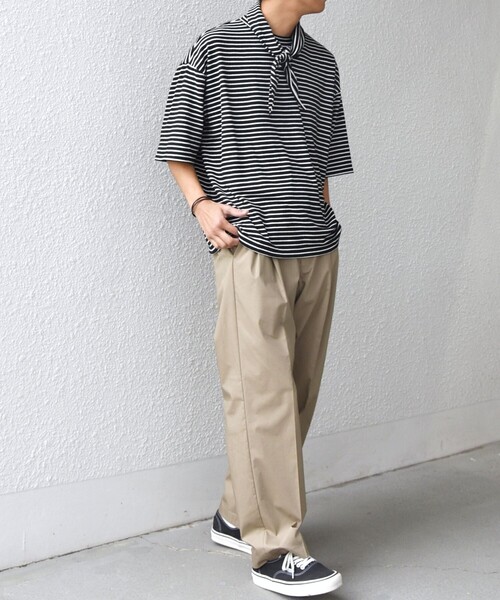 SHIPS any(シップス エニィ)の「SHIPS any:〈洗濯機可能〉SOLOTEX(R) タイプライター 2タック イージー パンツ◇(その他パンツ・メンズ・ベージュ/ネイビー・X-LARGE/LARGE/MEDIUM/SMALL)」の4枚目の写真