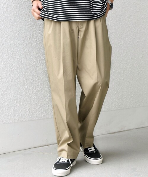 SHIPS any(シップス エニィ)の「SHIPS any:〈洗濯機可能〉SOLOTEX(R) タイプライター 2タック イージー パンツ◇(その他パンツ・メンズ・ベージュ/ネイビー・X-LARGE/LARGE/MEDIUM/SMALL)」の5枚目の写真