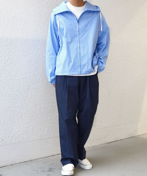 SHIPS any(シップス エニィ)の「SHIPS any:〈洗濯機可能〉SOLOTEX(R) タイプライター 2タック イージー パンツ◇(その他パンツ・メンズ・ベージュ/ネイビー・X-LARGE/LARGE/MEDIUM/SMALL)」の8枚目の写真