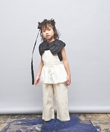 maarook | カルゼストレッチペプラムサロペットパンツ(サロペット/オーバーオール)