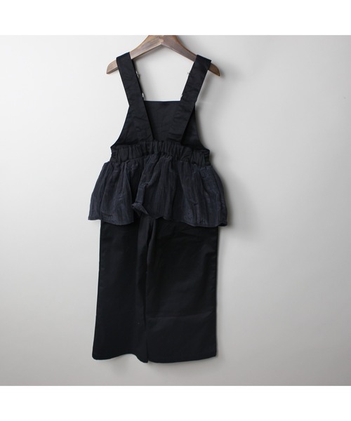 maarook（マルーク）の「カルゼストレッチペプラムサロペットパンツ（サロペット/オーバーオール・キッズ・ホワイト/ブラック・110cm/130cm/120cm）」の18枚目の写真