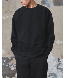 ADLIELOS（エドリエルロス）の「スモーキーピグメントスウェットシャツ[ウォッシュドブラック]（スウェット）」