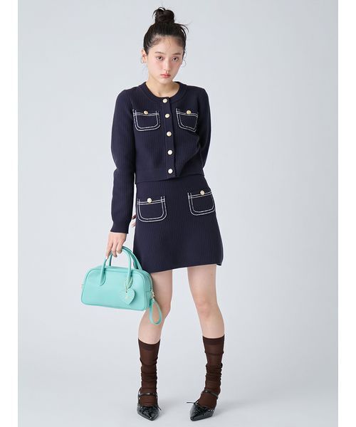 LILY BROWN（リリーブラウン）の「ハートチャーム付きボストンバッグ（ボストンバッグ・レディース・アイボリー/ミント/ブラウン・F）」の20枚目の写真