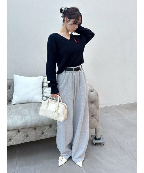 LILY BROWN（リリーブラウン）の「ハートチャーム付きボストンバッグ（ボストンバッグ・レディース・アイボリー/ミント/ブラウン・F）」の22枚目の写真