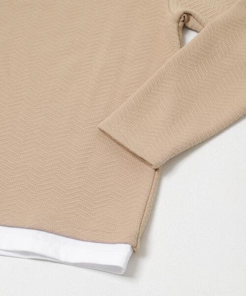 ITEMS URBANRESEARCH(アイテムズ アーバンリサーチ)の「フェイクレイヤードジオメジャカードTOPS(Tシャツ/カットソー・メンズ・グレー/ベージュ/ブラック・MEDIUM/LARGE)」の17枚目の写真