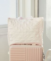 Maison de FLEUR | ギャザーハンドルキルティングキャリーオンバッグ(トートバッグ)