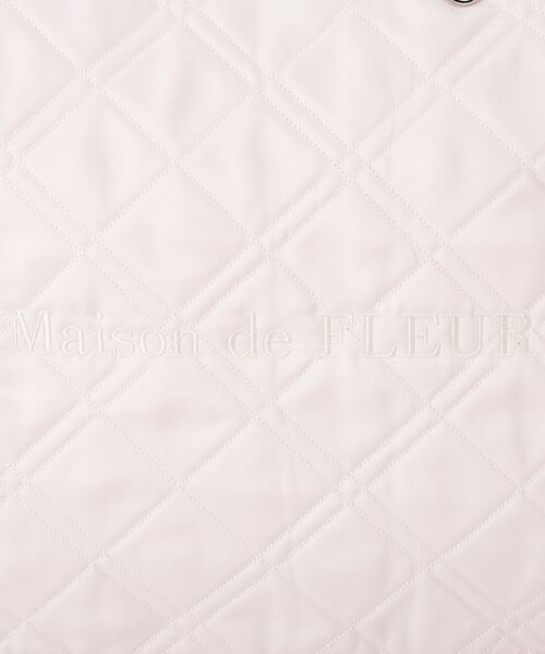 Maison de FLEUR（メゾンドフルール）の「ギャザーハンドルキルティングキャリーオンバッグ（トートバッグ・レディース・ライトピンク/ブラック・FREE）」の6枚目の写真