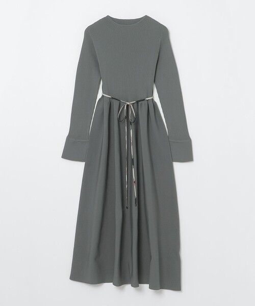 BLUE LABEL CRESTBRIDGE(ブルーレーベルクレストブリッジ)の「スポンディッシュポリエステルニットドレス(ワンピース・レディース・ブラック/レッド系その他/グレー系その他・38)」の9枚目の写真