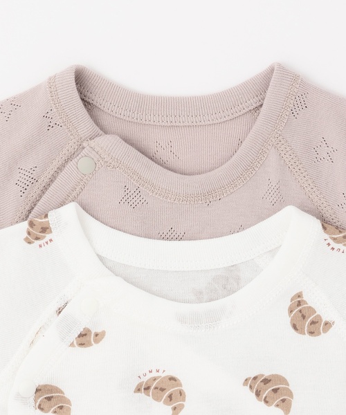 petit main(プティマイン)の「【弱酸性】7分袖2WAYオール(ロンパース・キッズ・ライトオレンジ系/ライトブルー/ピンク/ベージュ・50-70cm)」の11枚目の写真