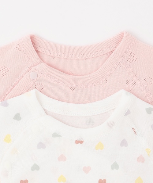 petit main(プティマイン)の「【弱酸性】7分袖2WAYオール(ロンパース・キッズ・ライトオレンジ系/ライトブルー/ピンク/ベージュ・50-70cm)」の12枚目の写真