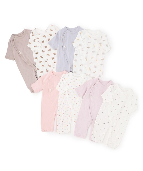 petit main(プティマイン)の「【弱酸性】7分袖2WAYオール(ロンパース・キッズ・ライトオレンジ系/ライトブルー/ピンク/ベージュ・50-70cm)」の18枚目の写真