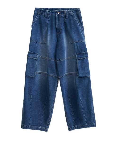 FROM ARLES(フロムアルル)の「ワイドペルティグデニムパンツ / ブルー(デニムパンツ・メンズ・ブルー・L/M)」の6枚目の写真
