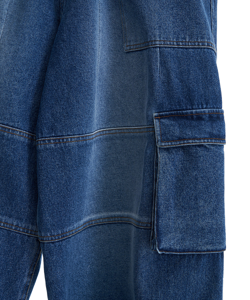 FROM ARLES(フロムアルル)の「ワイドペルティグデニムパンツ / ブルー(デニムパンツ・メンズ・ブルー・L/M)」の9枚目の写真