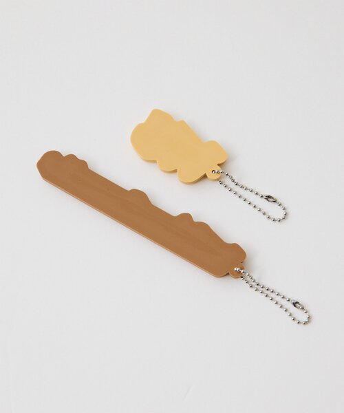 Whim Gazette（ウィムガゼット）の「ラバーチャームSET（キーホルダー・レディース・ベージュ/ブルー・FREE）」の7枚目の写真