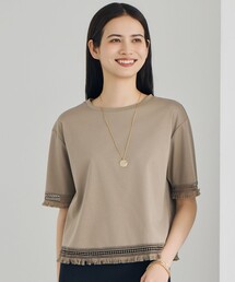 コンパクトハイゲージフリンジ Tシャツ