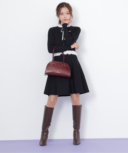 JILL by JILL STUART(ジルバイジルスチュアート)の「ラウンドボストンバッグ(ボストンバッグ・レディース・ピンク/レッド・FREE)」の8枚目の写真