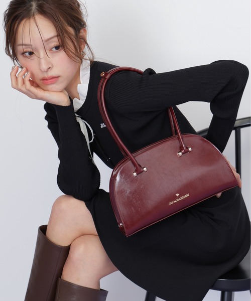 JILL by JILL STUART(ジルバイジルスチュアート)の「ラウンドボストンバッグ(ボストンバッグ・レディース・ピンク/レッド・FREE)」の7枚目の写真