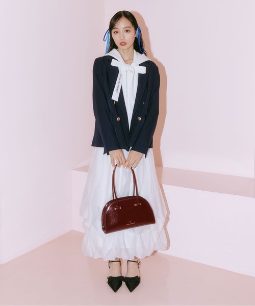 JILL by JILL STUART(ジルバイジルスチュアート)の「ラウンドボストンバッグ(ボストンバッグ・レディース・ピンク/レッド・FREE)」の4枚目の写真