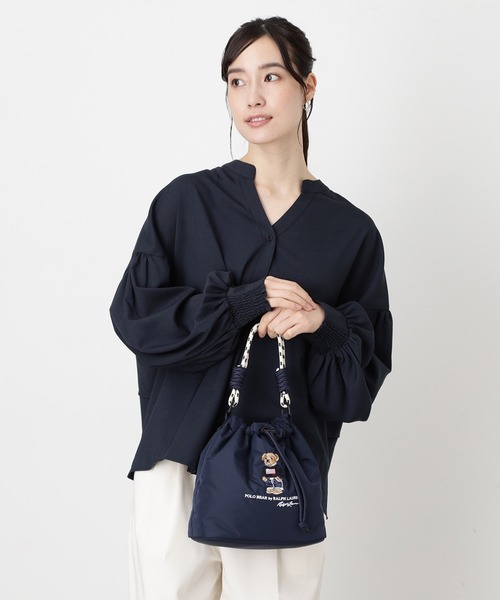 POLO RALPH LAUREN（ポロ ラルフ ローレン）の「2WAY ショルダーバッグ ポロベア刺繍（ショルダーバッグ・レディース・ブラック/ネイビー/パープル/ベージュ・FREE）」の14枚目の写真