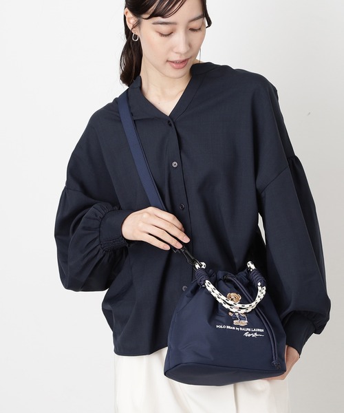 POLO RALPH LAUREN（ポロ ラルフ ローレン）の「2WAY ショルダーバッグ ポロベア刺繍（ショルダーバッグ・レディース・ブラック/ネイビー/パープル/ベージュ・FREE）」の15枚目の写真