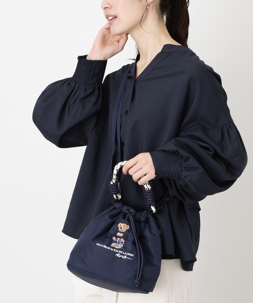 POLO RALPH LAUREN（ポロ ラルフ ローレン）の「2WAY ショルダーバッグ ポロベア刺繍（ショルダーバッグ・レディース・ブラック/ネイビー/パープル/ベージュ・FREE）」の17枚目の写真