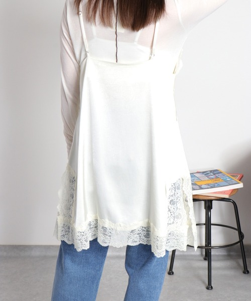 cepo（セポ）の「サテンレースワンピース（ワンピース・レディース・ブラック/オフホワイト・M）」の10枚目の写真