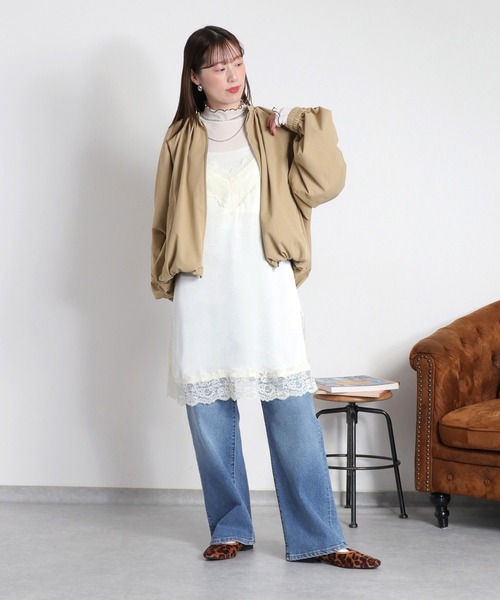 cepo（セポ）の「サテンレースワンピース（ワンピース・レディース・ブラック/オフホワイト・M）」の15枚目の写真