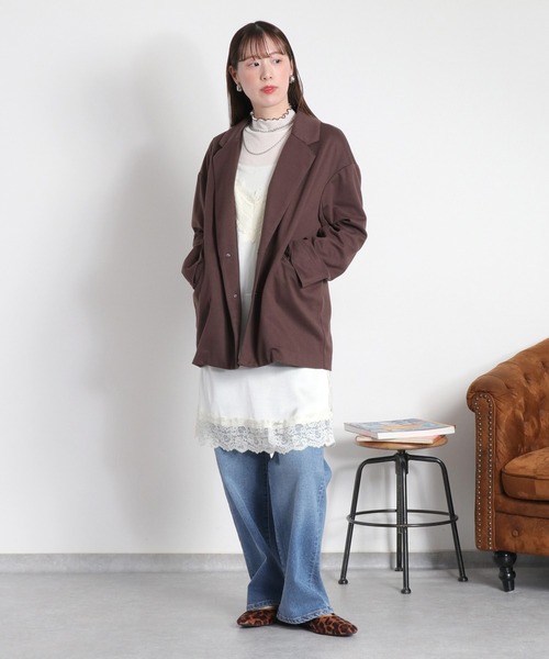 cepo（セポ）の「サテンレースワンピース（ワンピース・レディース・ブラック/オフホワイト・M）」の18枚目の写真