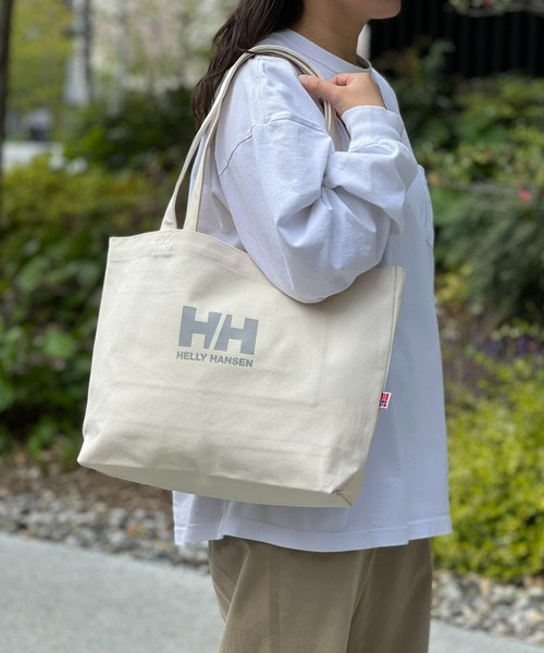 HELLY HANSEN（ヘリーハンセン）の「【HELLY HANSEN】Organic Cotton Tote M（トートバッグ・メンズ・ブルー/グレー/ブラック/ピンク/ネイビー・ONE SIZE）」の3枚目の写真