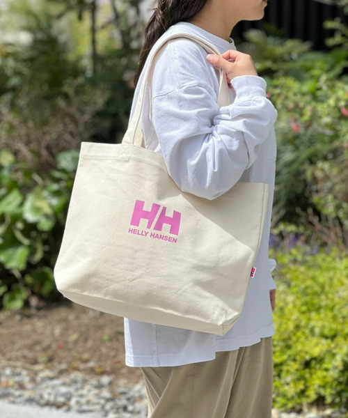 HELLY HANSEN（ヘリーハンセン）の「【HELLY HANSEN】Organic Cotton Tote M（トートバッグ・メンズ・ブルー/グレー/ブラック/ピンク/ネイビー・ONE SIZE）」の5枚目の写真