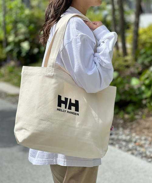 HELLY HANSEN（ヘリーハンセン）の「【HELLY HANSEN】Organic Cotton Tote M（トートバッグ・メンズ・ブルー/グレー/ブラック/ピンク/ネイビー・ONE SIZE）」の2枚目の写真