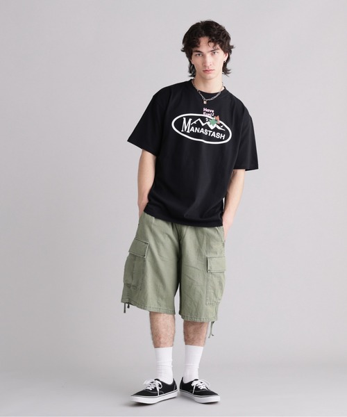 MANASTASH(マナスタッシュ)の「MANASTASH/マナスタッシュ/ODJ TEE HAVE FUN!(Tシャツ/カットソー・メンズ・ブラック/ホワイト・L/S/M/XL)」の4枚目の写真