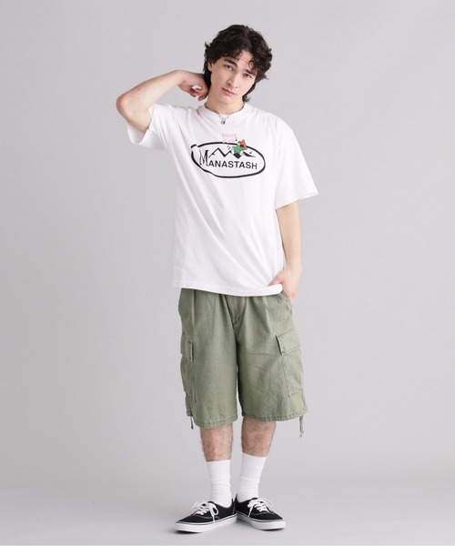 MANASTASH(マナスタッシュ)の「MANASTASH/マナスタッシュ/ODJ TEE HAVE FUN!(Tシャツ/カットソー・メンズ・ブラック/ホワイト・L/S/M/XL)」の3枚目の写真