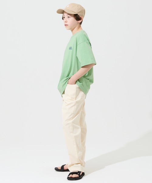 KRIFF MAYER Kid's Collection(クリフメイヤーキッズコレクション)の「【抗ピリング・接触冷感・吸汗速乾】冷感ベースボールT(HERO)(Tシャツ/カットソー・キッズ・チャコール/オフホワイト/ライトグリーン/ネイビー/イエロー・150/140/170/160/130/120)」の8枚目の写真