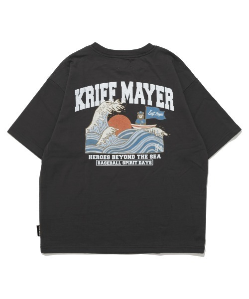 KRIFF MAYER Kid's Collection(クリフメイヤーキッズコレクション)の「【抗ピリング・接触冷感・吸汗速乾】冷感ベースボールT(HERO)(Tシャツ/カットソー・キッズ・チャコール/オフホワイト/ライトグリーン/ネイビー/イエロー・150/140/170/160/130/120)」の16枚目の写真
