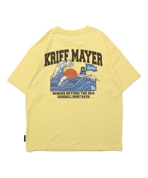 KRIFF MAYER Kid's Collection(クリフメイヤーキッズコレクション)の「【抗ピリング・接触冷感・吸汗速乾】冷感ベースボールT(HERO)(Tシャツ/カットソー・キッズ・チャコール/オフホワイト/ライトグリーン/ネイビー/イエロー・150/140/170/160/130/120)」の22枚目の写真