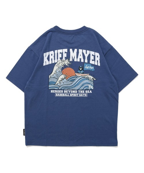 KRIFF MAYER Kid's Collection(クリフメイヤーキッズコレクション)の「【抗ピリング・接触冷感・吸汗速乾】冷感ベースボールT(HERO)(Tシャツ/カットソー・キッズ・チャコール/オフホワイト/ライトグリーン/ネイビー/イエロー・150/140/170/160/130/120)」の20枚目の写真