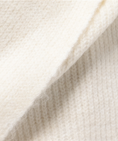OUTLET（アウトレット）の「【WHO'S WHO gallery】AMスラッシュデザインニット（ニット/セーター・レディース・オフホワイト/チャコールグレー・FREE）」の9枚目の写真
