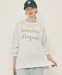 コットンビッグシルエットロゴTシャツ