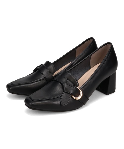 ORiental TRaffic（オリエンタルトラフィック）の「サイド ベルト ヒール ローファー /61110（パンプス・レディース・ブラック/ブラウン/ベージュ・35/36/37/38/39/40）」の4枚目の写真