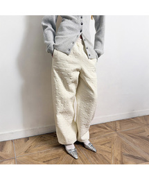 DIAGONAL（ダイアゴナル）の「HEART STITCHED PADDING PANTS (cream)（その他パンツ）」