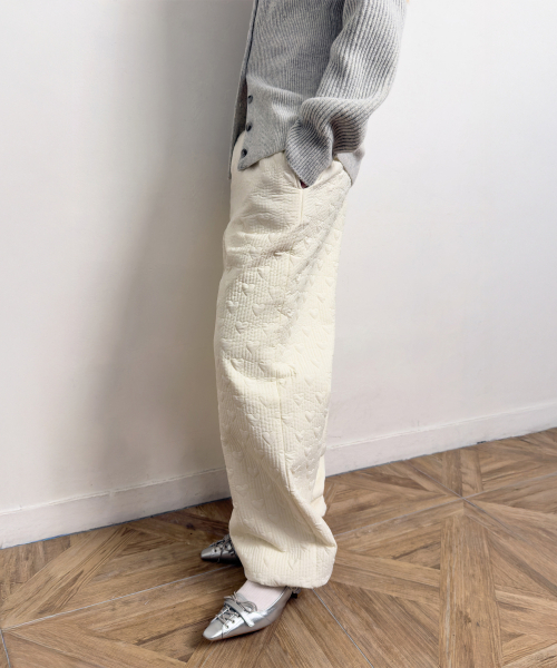 DIAGONAL(ダイアゴナル)の「HEART STITCHED PADDING PANTS (cream)(その他パンツ・レディース・その他・FREE)」の7枚目の写真